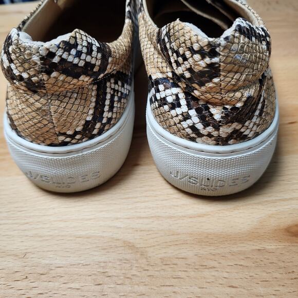 J/Slides Heidi Slip-On Round toe Platform Sneaker Python Snake Print Size 6.5 - Picture 7 of 13